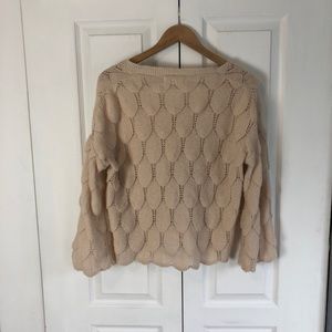 Scalloped Knit Cardigan
